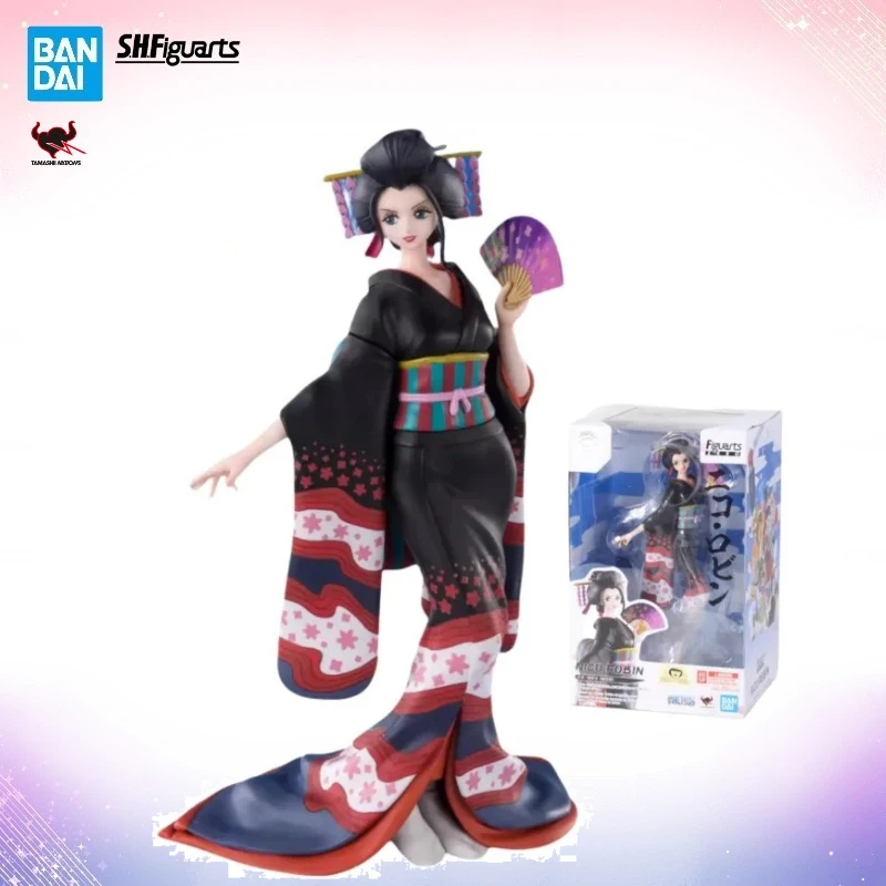

ONE PIECE BANDAI Original Figuarts ZERO Nico Robin Wano Country Geisha Anime Figure Birthday Present Toy Gifts Ornaments