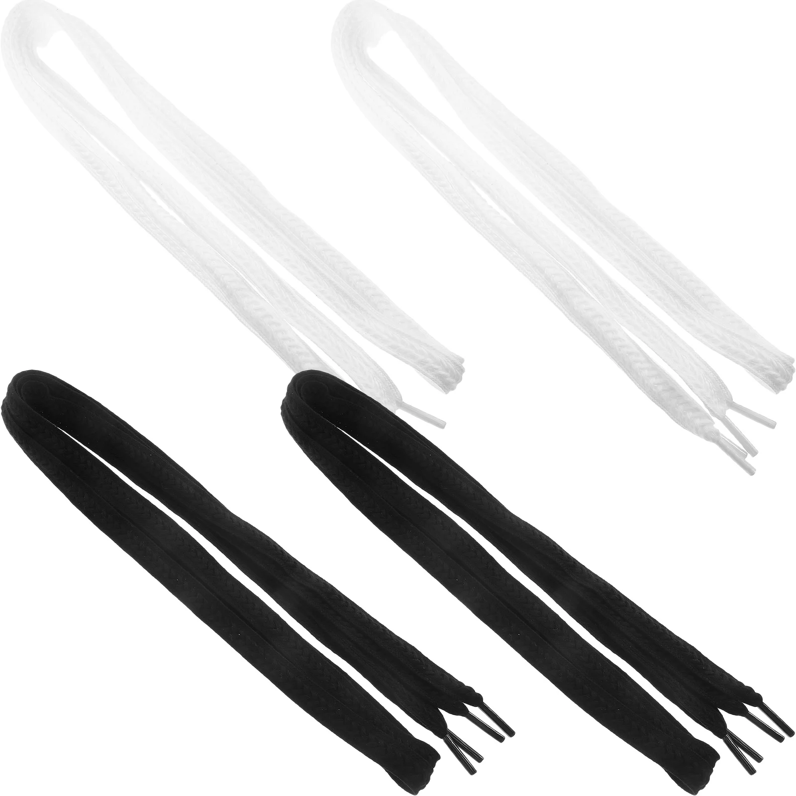 

2Pairs Shoestring for Shoes Flat Shoelaces Polyester Cotton Durable Replacement Sports Shoe Shoelace Wide Braided Sneakers Shoe