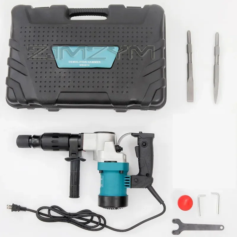 

Сверхмощный электрический молоток, ударный молоток для сноса, портативный электрический отбойник стен, установка водной электричества