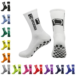 1 Pair New Non-slip Silicone Sweat Absorbent Breathable Soccer Socks Men Women Running Fitness Yoga Football Training Socks