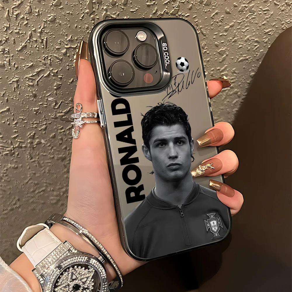 لاعب كرة القدم الشهيرة C-CR7 قضية الهاتف ل Xiaomi Redmi 15C 14C 13C 12C 13 12 10 A1 A2 3 5 9T 4G 5G مكافحة سقوط ماتي الغطاء الخلفي #4