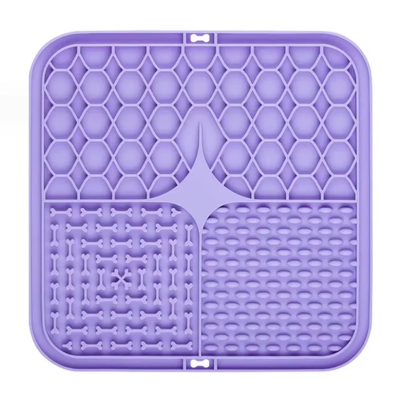 Pet Lick Silicone Mat Dogs Pet Slow Food Plate for Dog Bathing Distraction Silicone Dog Sucker Food Training Dog Feeder Supplies