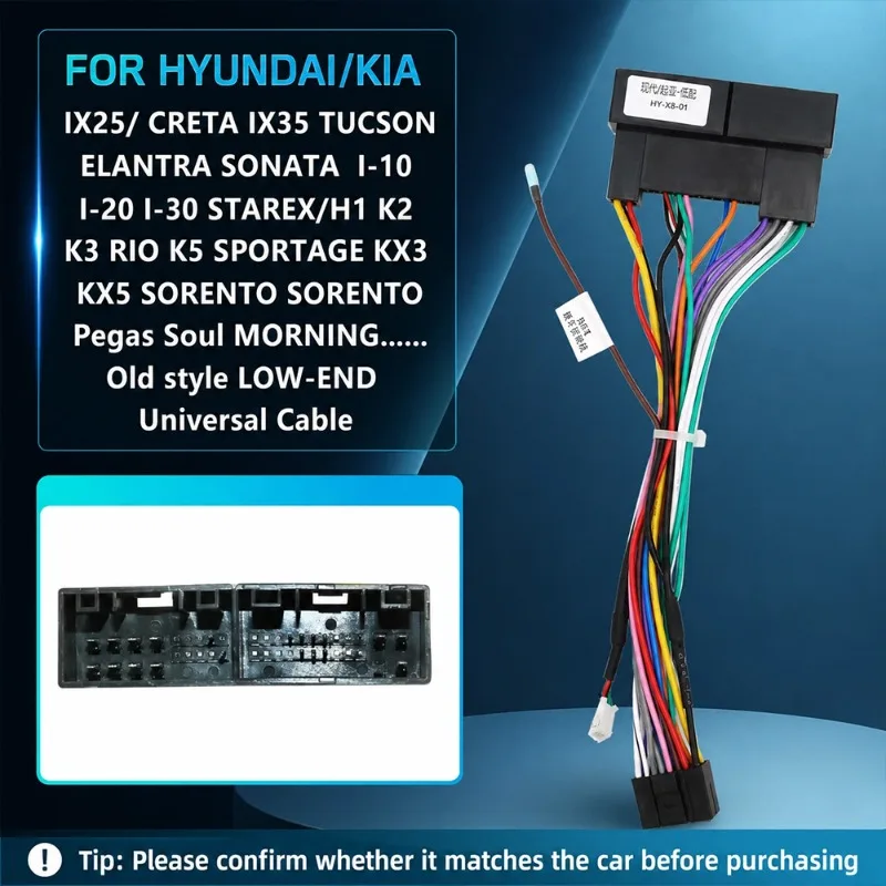 FOR HYUNDAI KIA IX25 CRETA IX35 TUCSON SONATA I-10 I-20 I-30 H1 K2 K3 RIO K5 KX3 KX5 SORENTO Pegas Soul MORNING cables Harness