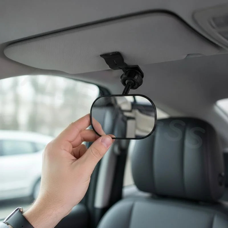 Windshield Mount Car Rearview Wide View Safety Mirror HD Adjustable Mirror for Infant Car Seat Observation