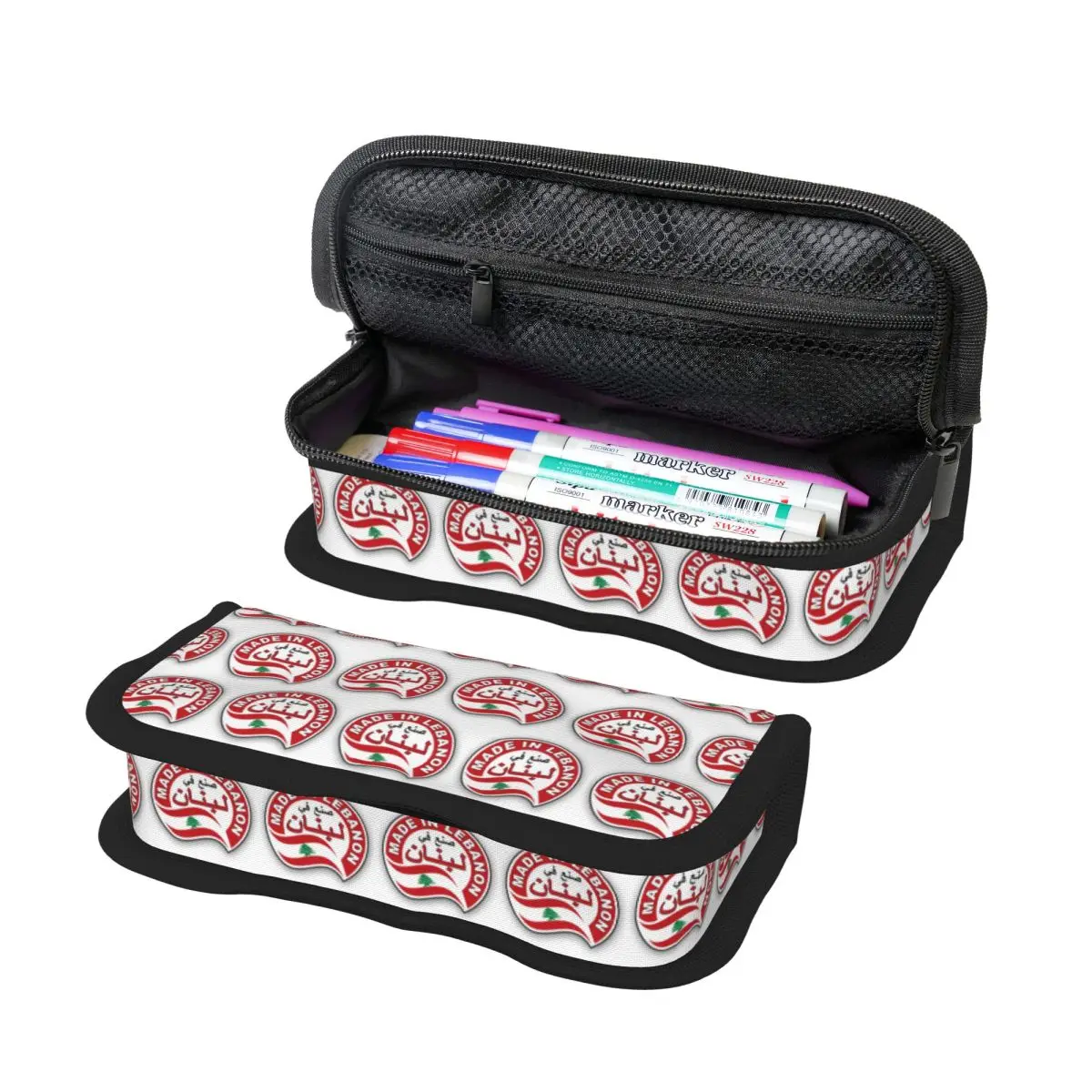 

Lebanon Watercolor Lebanon Flag Lebanese Outfit Pencil Case Studen School Pen Box Pencil Bag Stationery Supplies Pen Holder Bag