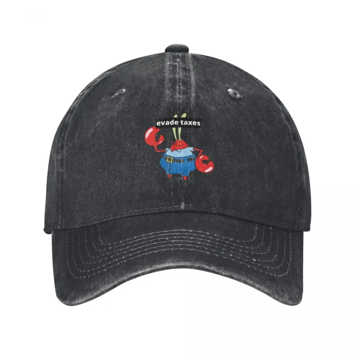 Mr. Krabs evade taxes Baseball Cap Trucker Hat Luxury Hat Golf Women Men's