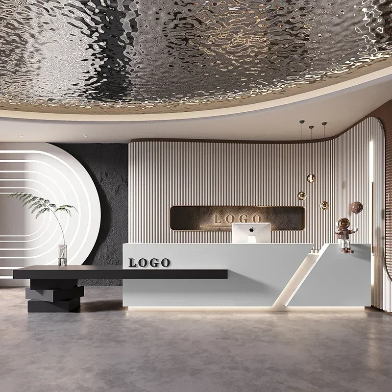 

Стильная стойка ресепшн, прилавок для магазина одежды, офисный стол, компьютерный стол, конференц-стол, мебель для отелей