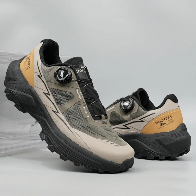 Classic Brand Designer Quick Lacing Outdoor Hiking Shoe Top Quality Wearable Trekking Sneakers Mountain Climbing Off Road Shoe