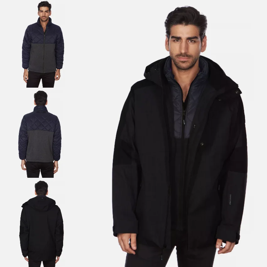 

Высококачественная мужская хлопковая куртка 3-в-1 для активного отдыха, повседневной носки, поездок на работу, осенне-зимняя, модная, городская, утепленная