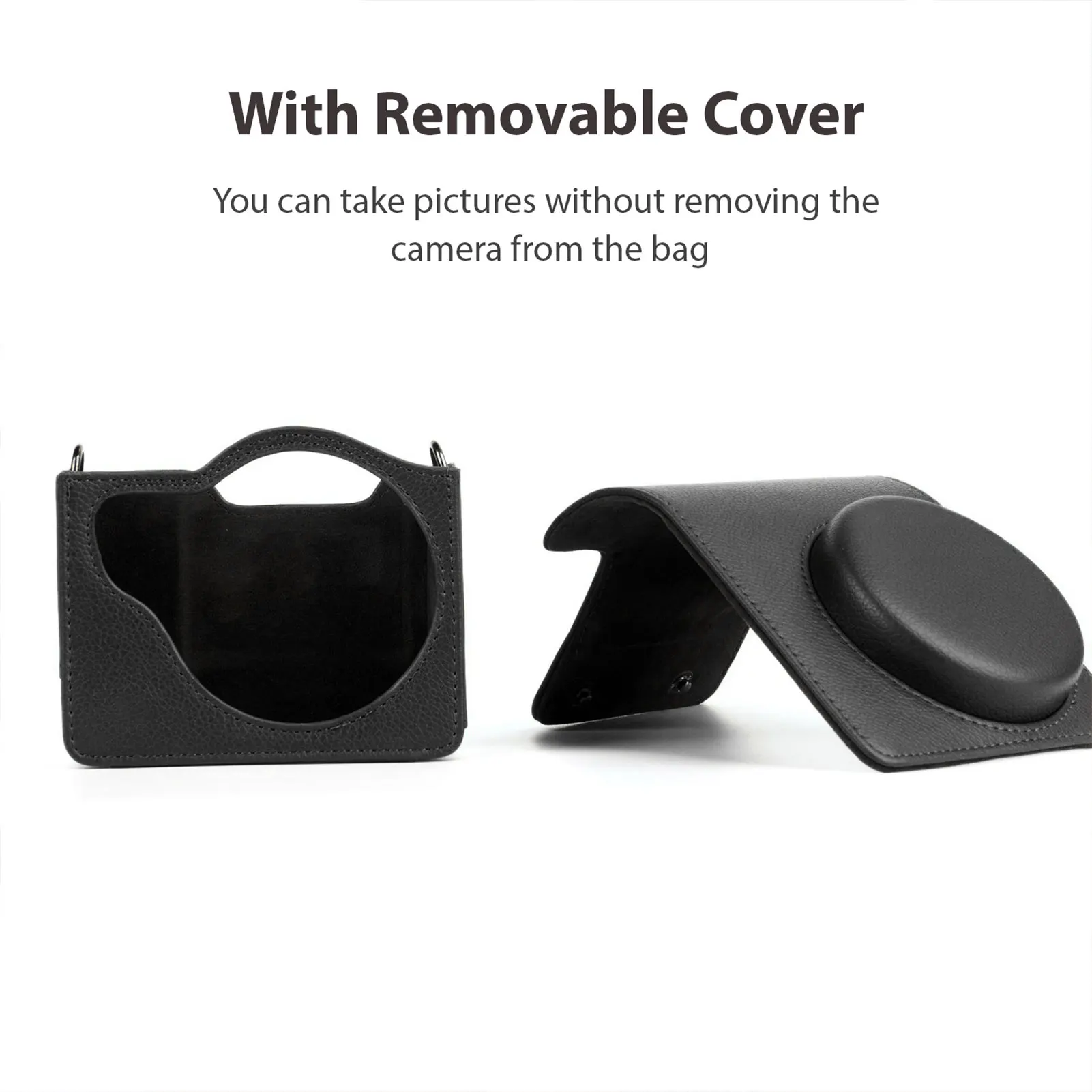 Portable Instant Camera Bag Camera Case Retro Style PU Leather Carrying Case Replacement for Fujifilm Fuji Instax Mini 99