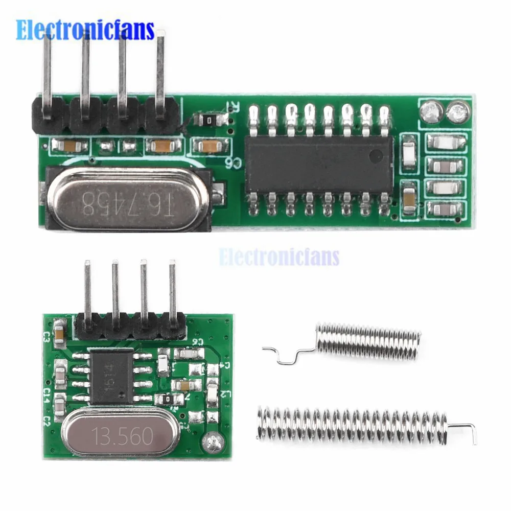 RF Receiver and Transmitter Module DIY Kit 433Mhz Super Outlier RF Module