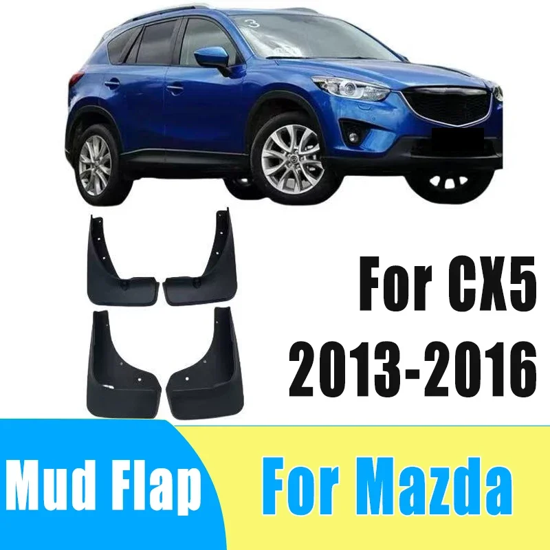 

4pcs Auto Mudguard Waterproof Prevent Mud Splashing Car Mud Flap Fender Trim Accessories For Mazda CX-5 CX5 2013-2016 2015 2014