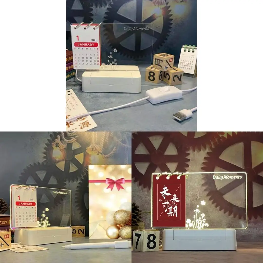 

M5TB Acrylic Drawing Board Glowing Writing Board Erasable Graffiti Board for Office