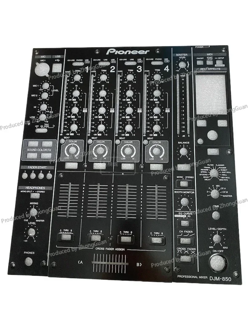 Pioneer DJM-850 Mixer Panel Complete Set, Fader Board, Iron Plate, Medium Plate, Disc Player Accessories