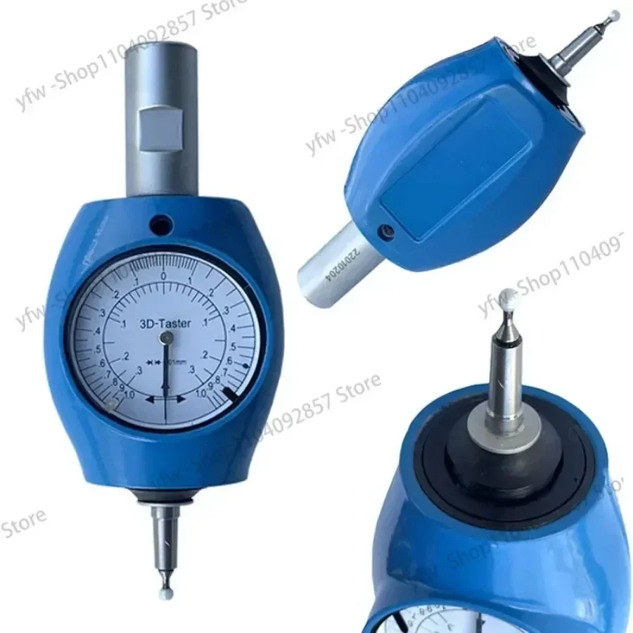 3D Edge Finder Machine Tool XYZ Axis Sensor Centering Rod Meter Universal Detector Tool Dial Indicator Workpiece Centering