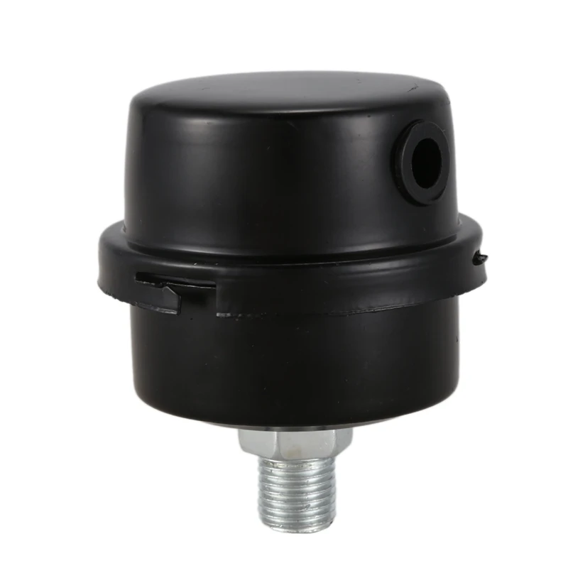 Air Compressor Intake Filter Muffler 1/4BSP 13mm Thread Black-A49I