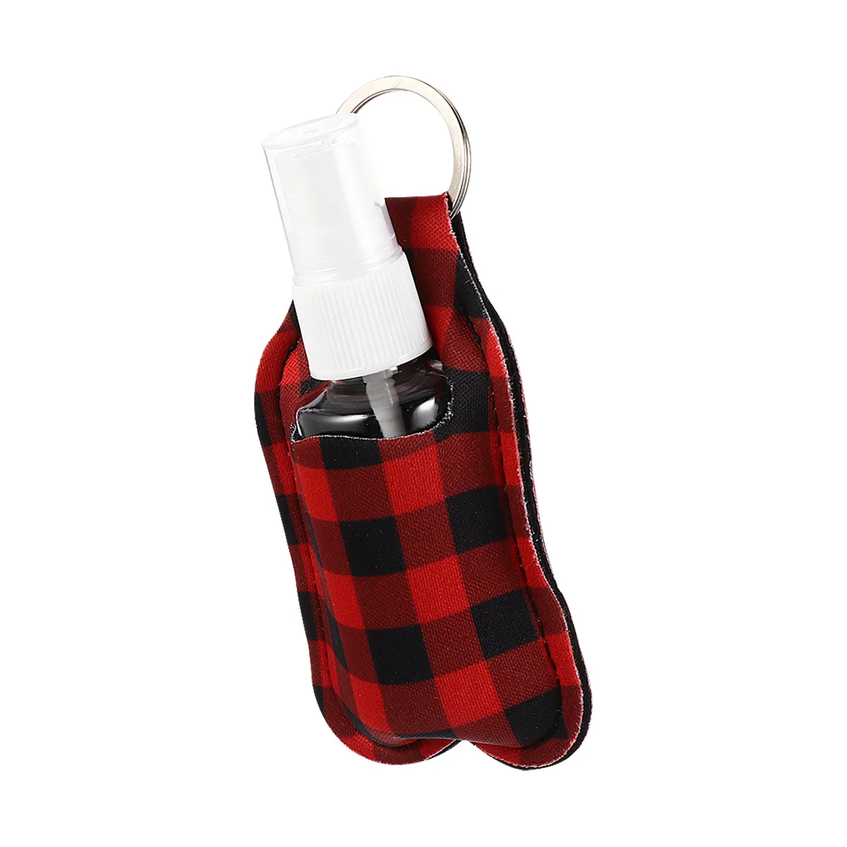 3 conjuntos de garrafa de spray portátil caso armazenamento durável capa protetora chaveiro fivela para mochila bolsa uso viagem