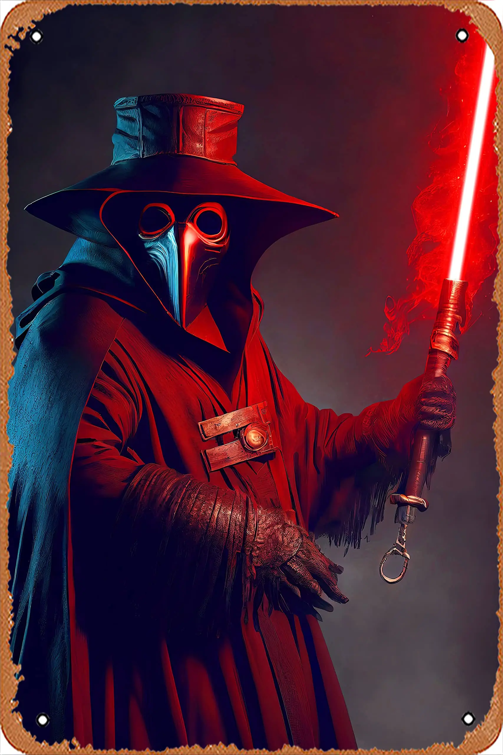 The Sith Plague Doctor People Sci-fi Military 8x12 Inches - Vintage Metal Tin Sign for Home Bar Pub Garage Decor Gifts