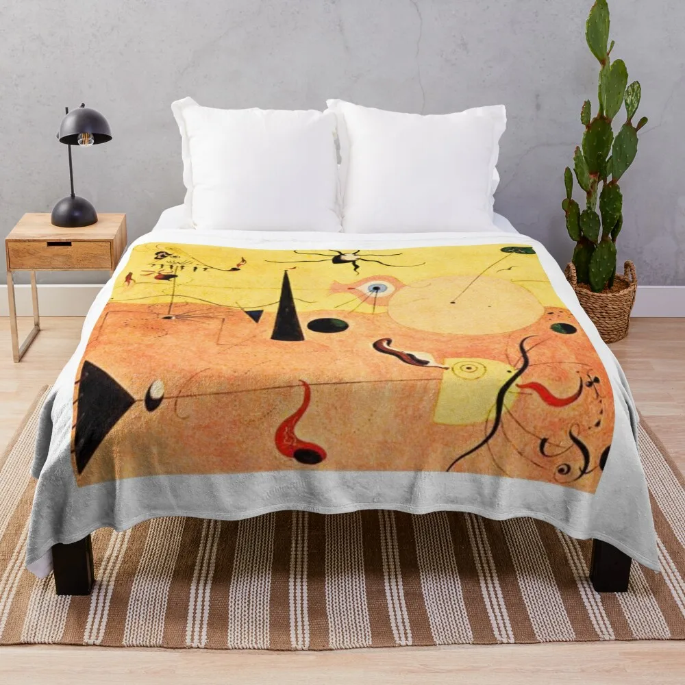 

Joan miro Cubism and Abstract Art Throw Blanket manga Blankets For Baby Softest wednesday Blankets