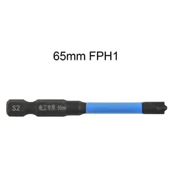 1/3 adet 65/110/150mm oluklu çapraz tornavida Bit manyetik özel elektrikçi FPH1 FPH2 FPH3 nuttools el aletleri aksesuarları