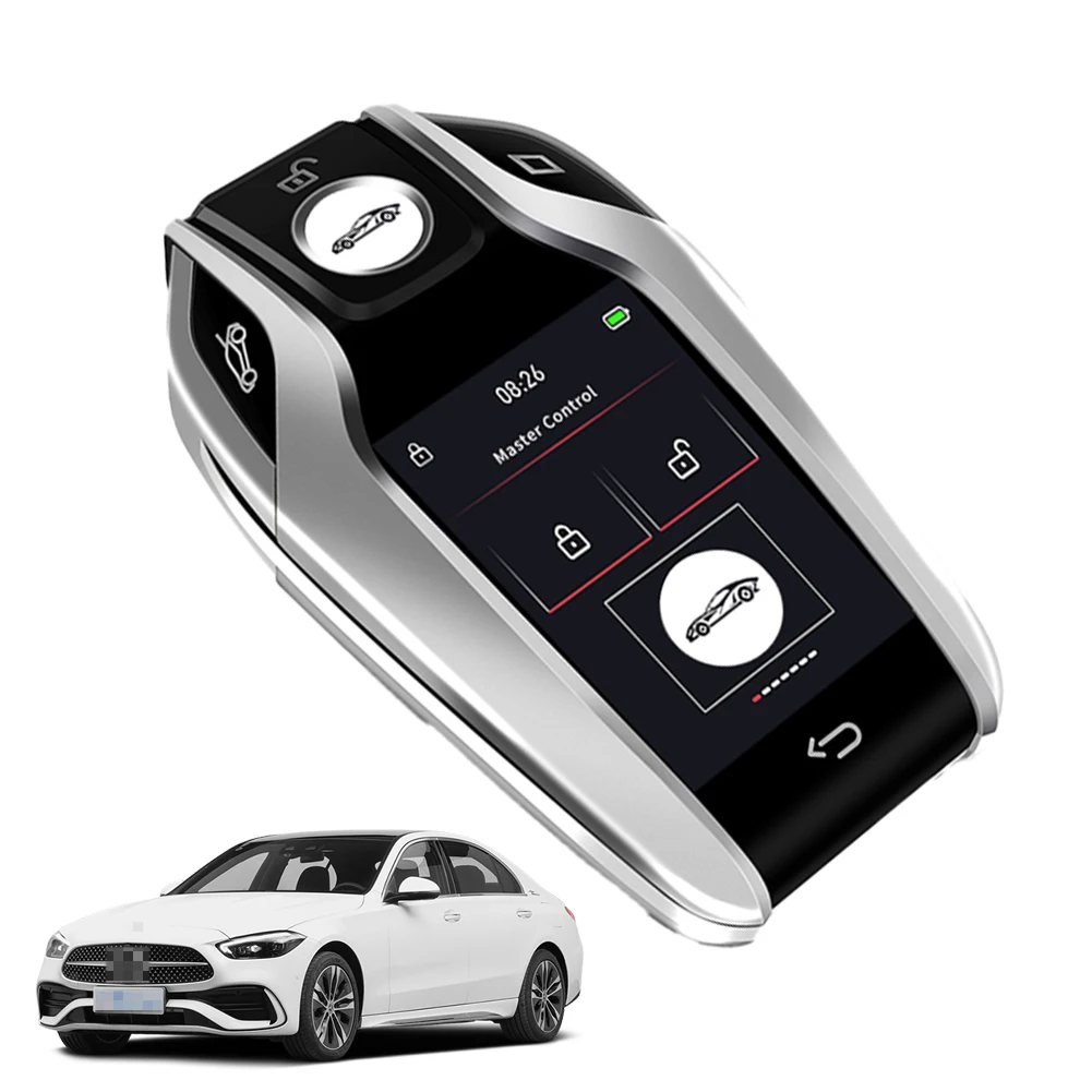 CF618 Universal Modified Remote Smart Car Key LCD Screen Keyless Entry Auto Lock Unlock for Start and Stop Engine Button Cars