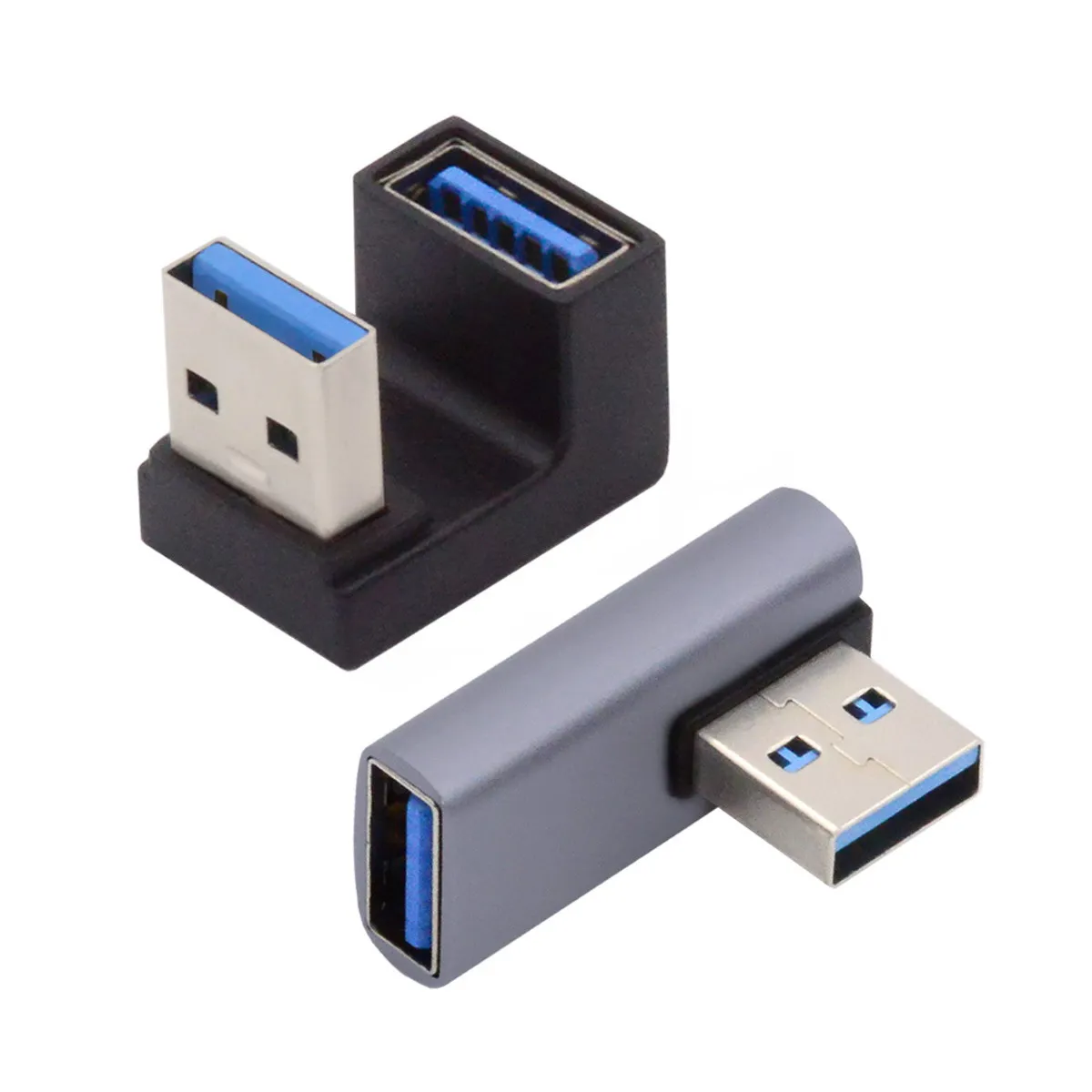 Chenyang USB 3.0 Type A Male to Female Extension Power Data Video 90 Degree Angle Adapter