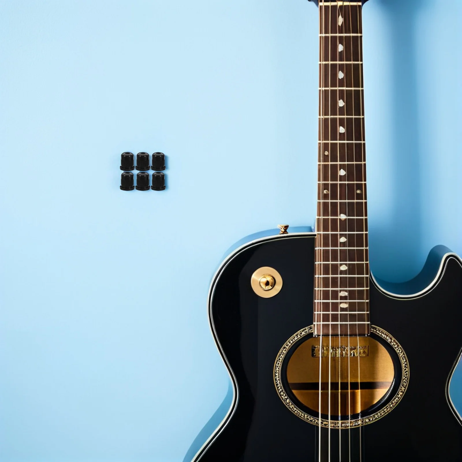 

6Pcs Guitar String Ferrules Engineered Design Easy Installation Vibration Reduction Enhanced Sound Quality