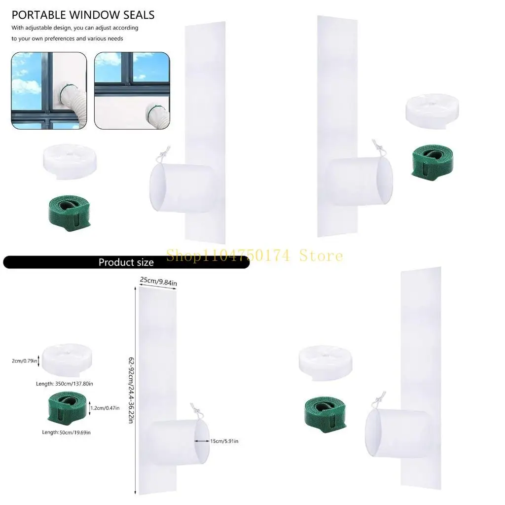 

Adjustable Window Vent Set For Portable Easy Setups for Various Window Types top sale