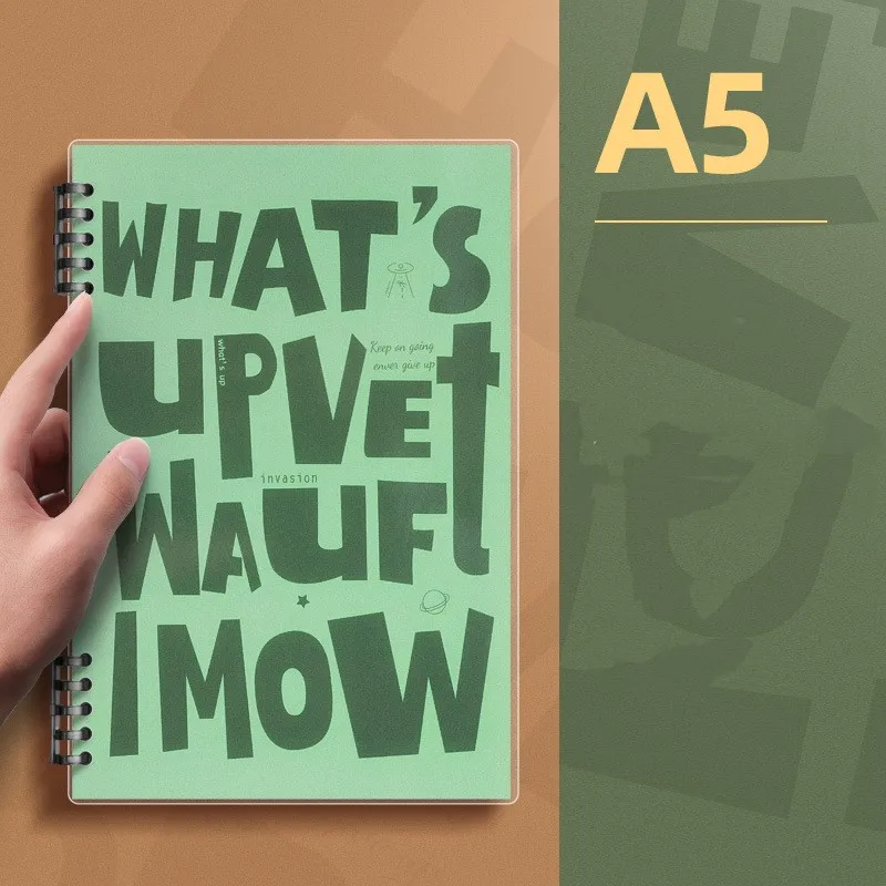 American Loose-leaf Detachable Coil Book English A5 Note Taking Meeting Notes Waterproof Exam B5 Horizontal Line Book