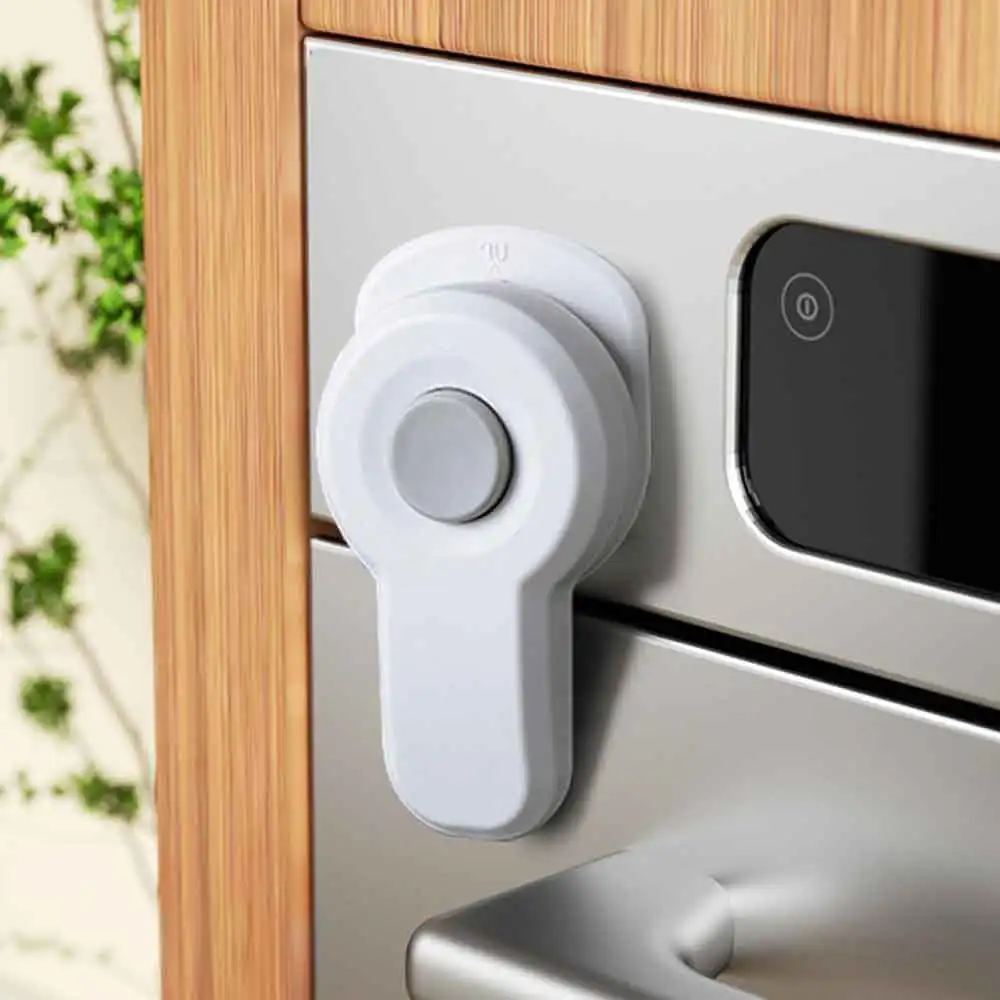 vvocci Baby1/3pcs Child Safety Locks Home Child Protection Locks Oven Door Lock for KitchenMicrowave Anti-opening Buckle Fixator