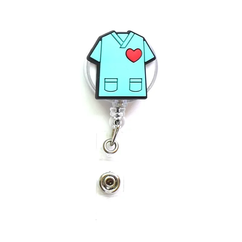 Kawaii Cartoon Retrátil Badge Reels, ID e IC Card Holder, Enfermeira e Médico, Tema Médico, Suprimentos Hospitalares