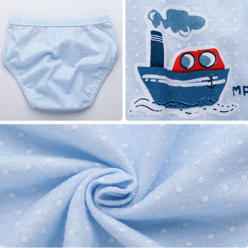 5 Pcs/Lot Kids Boys Soft Cotton Cartoon Panties Triangle Briefs Washable Children Underwear Briefs Panties Toddler Boy Underwear