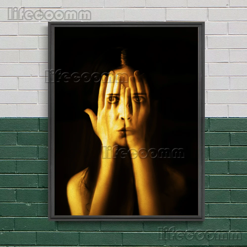 The Phantom Of Terror In The Dark Vintage Wall Art Canvas Painting Creepy Ghostly Figures Art Poster And Print Home Decoration