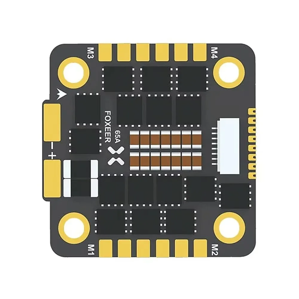 TOPesFOXEER Reaper F4 128K 65A ESC BLHeli32 4in1 3-8S Lipo Input Signal DShot 150/ 300/ 600/ 1200/ MultiShot/OneShot For RC FPV