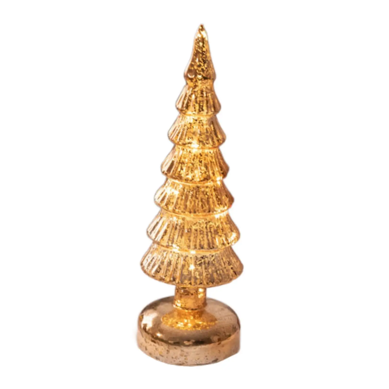 Glass Tabletop Christmas Tree Christmas Ornament for Bedroom Mantel Indoor