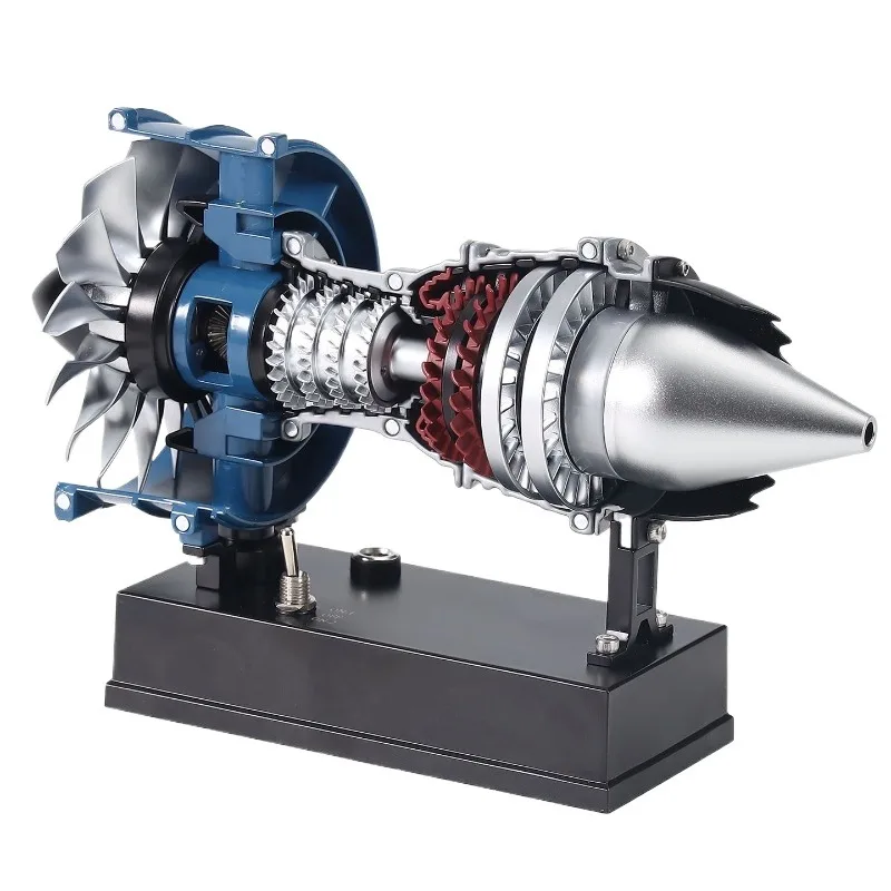 For 3D Three-dimensional Metal Assembly Building Block C919 Aircraft Engine Turbofan Engine, Model Toy Ornament