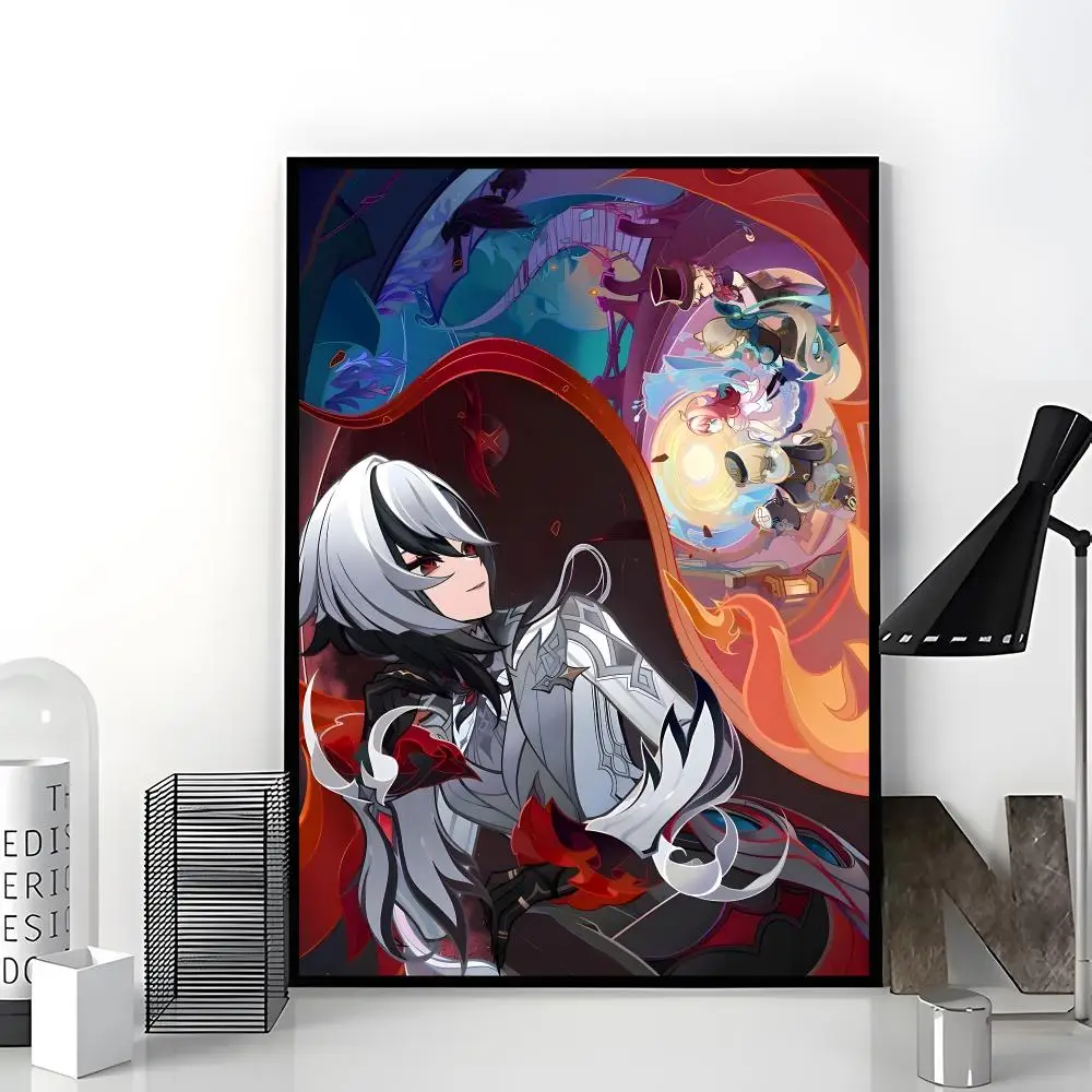 rpg game g-genshin Impact Poster Trendy Aesthetic Wall Art Poster for Dorm Room Bedroom Decor