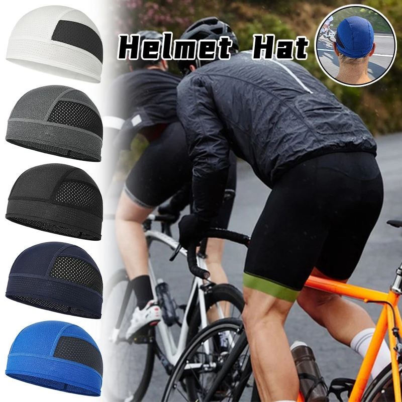 

1PC Motorcycle Helmet Inner Cap Hat Quick Dry Breathable Hat Racing Cap Under Helmet Beanie Cap Motocross Motor Helmet Hat