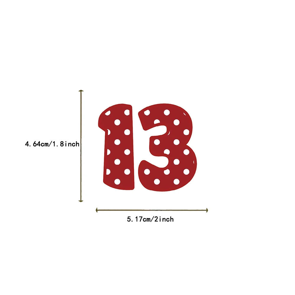 50PCS Cartoon Creative Lucky Number 13 Stickers Personality Graffiti DIY Luggage Computer Laptop Refrigerator Stickers Toy
