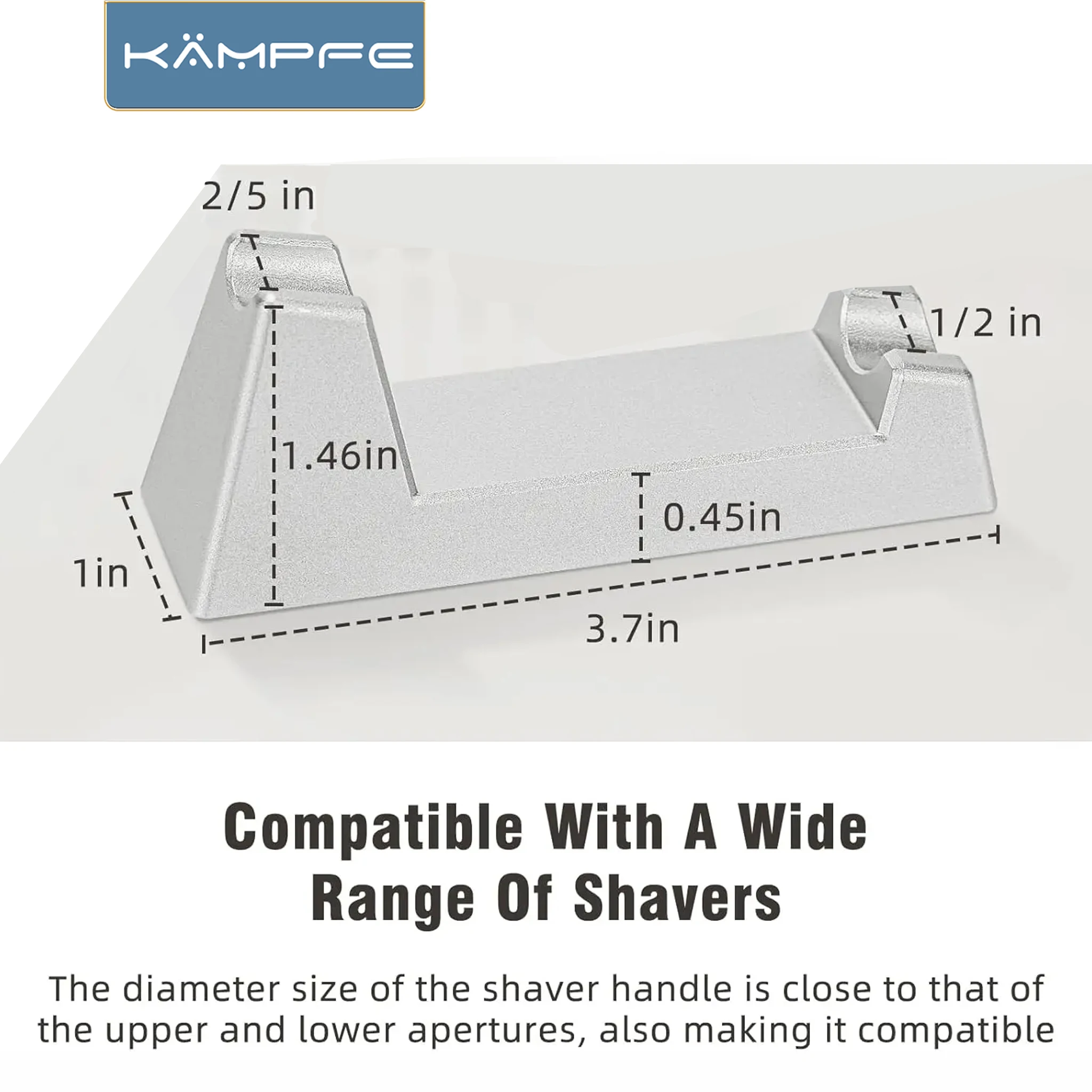 KAMPFE Aluminum Razor Stand - Lightweight and Highly Durable Safety Razor Stand for Henson AL13 、Kampfe Razor