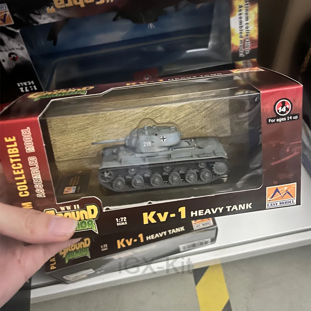 

Easymodel 36293 Масштабная модель 1:72 Немецкий тяжелый танк КВ-1 1941 года (захваченный), военная модель-игрушка