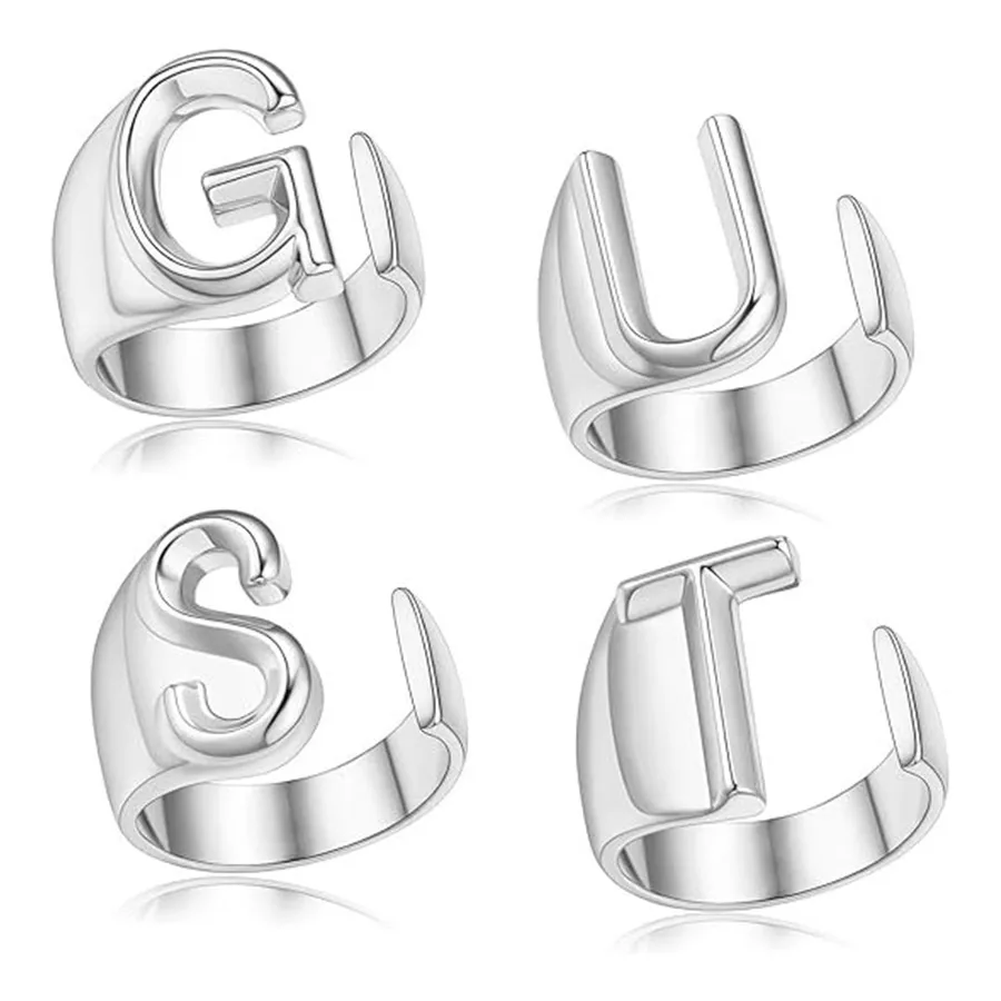 4 pcs G U T S Rings Set, Album Jewelry Tour for Women and Girls