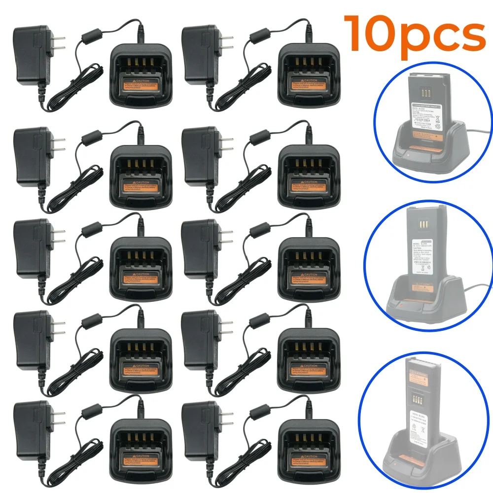 

10PCS CH10A07 Desktop Battery Charger for Hytera PD405 PD500 PD502 PD505 PD562 PD565 PD580 PD602 PD605 PD782 Two Way Radio