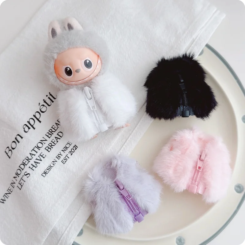 Labubu 4.0 coração senha série inverno bonito casaco mini colete natal edição limitada roupas labubu roupas de alta qualidade