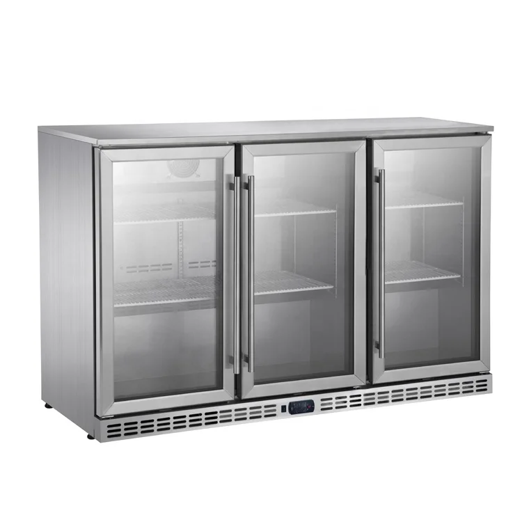 196L Hotel back bar beverage display fridge/beer fridge