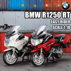 MSZ 1:18 BMW R1250 RT Police Motorcycle Alloy Model Static Die Casting Model Children's Toy Car Motorcycle Model Collection Gift