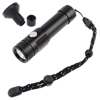 SecurityIng DF19 2200 Lumens 6 Modes Light Scuba Diving Flashlight for Night Diving / Professional Diving,Underwater Dive Lights