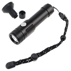 SecurityIng DF19 2200 Lumens 6 Modes Light Scuba Diving Flashlight for Night Diving / Professional Diving,Underwater Dive Lights