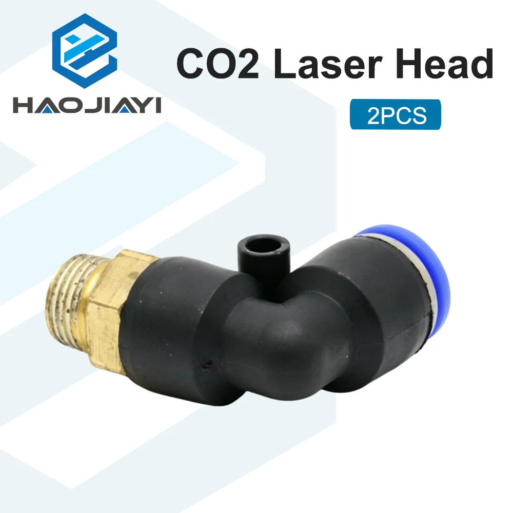 2PCS CO2 Laser Head Air Assist Gas Nozzle Dia.4mm 6mm for Laser Engraving Cutting Machine Replacement Parts
