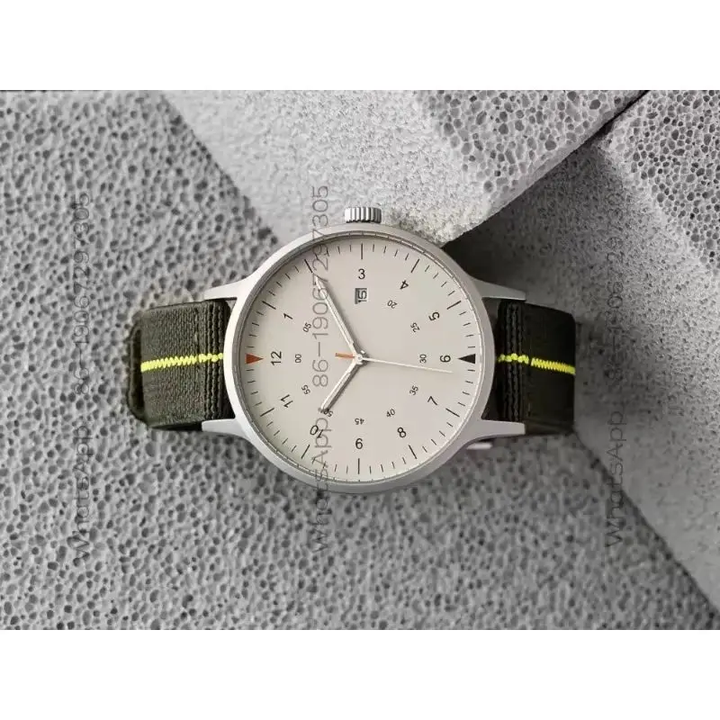 

62268 B70 stretch nylon strap men's and women's gift box luminous calendar stainless steel waterproof watch